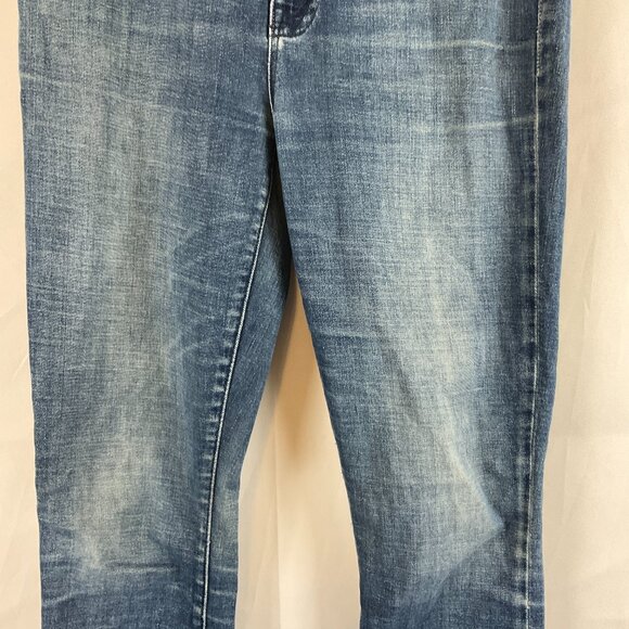 Mother The Swooner Coin Pocket Jeans 28 Blue Moonlust Privateer Distressed - Picture 3 of 12